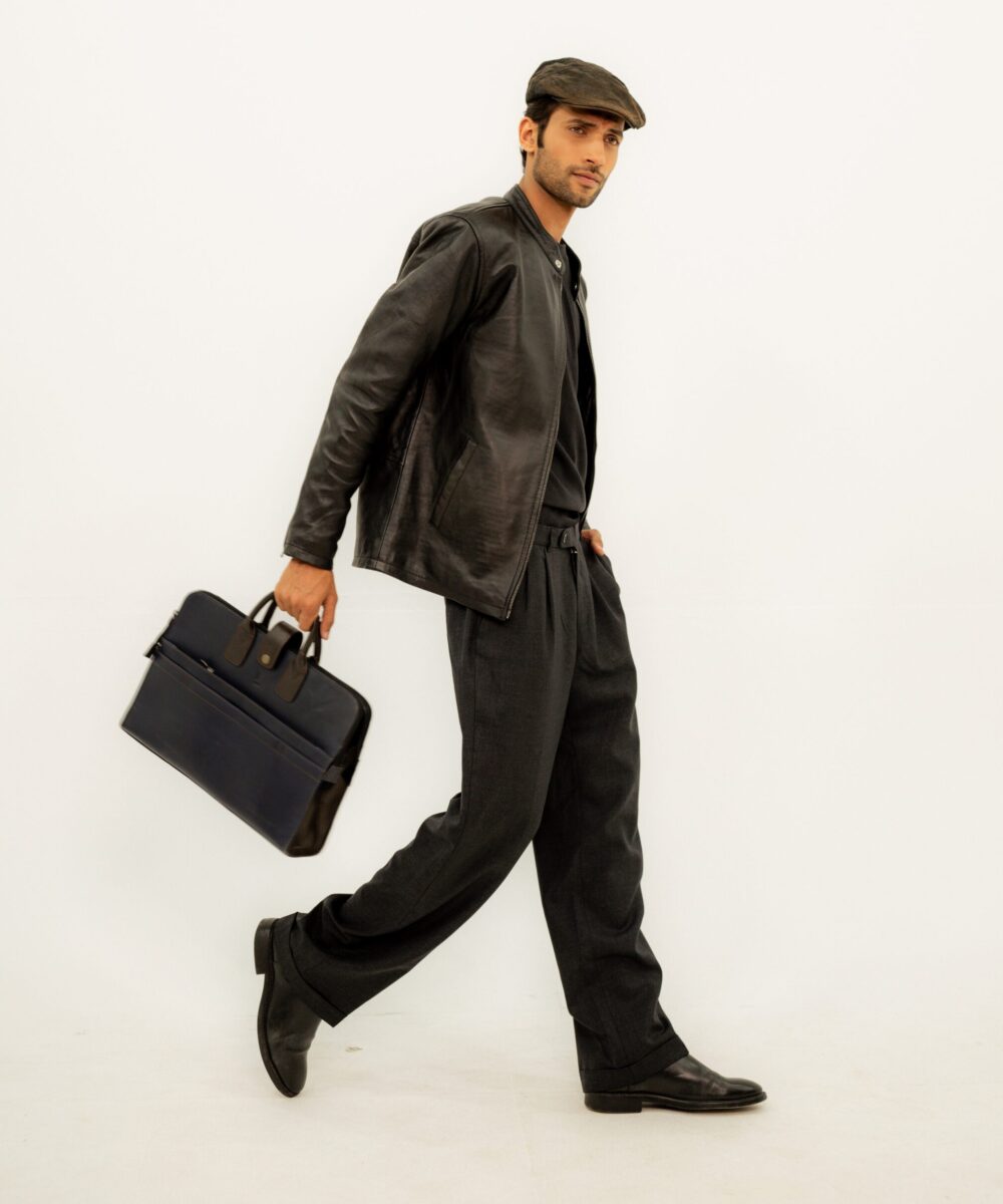 Black Moto-Style Jacket - Image 5