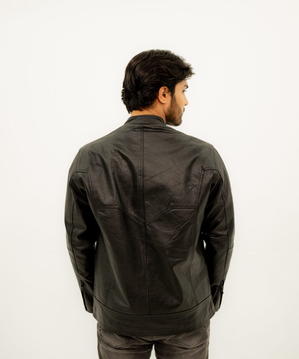 Racer Leather Jacket - Image 6