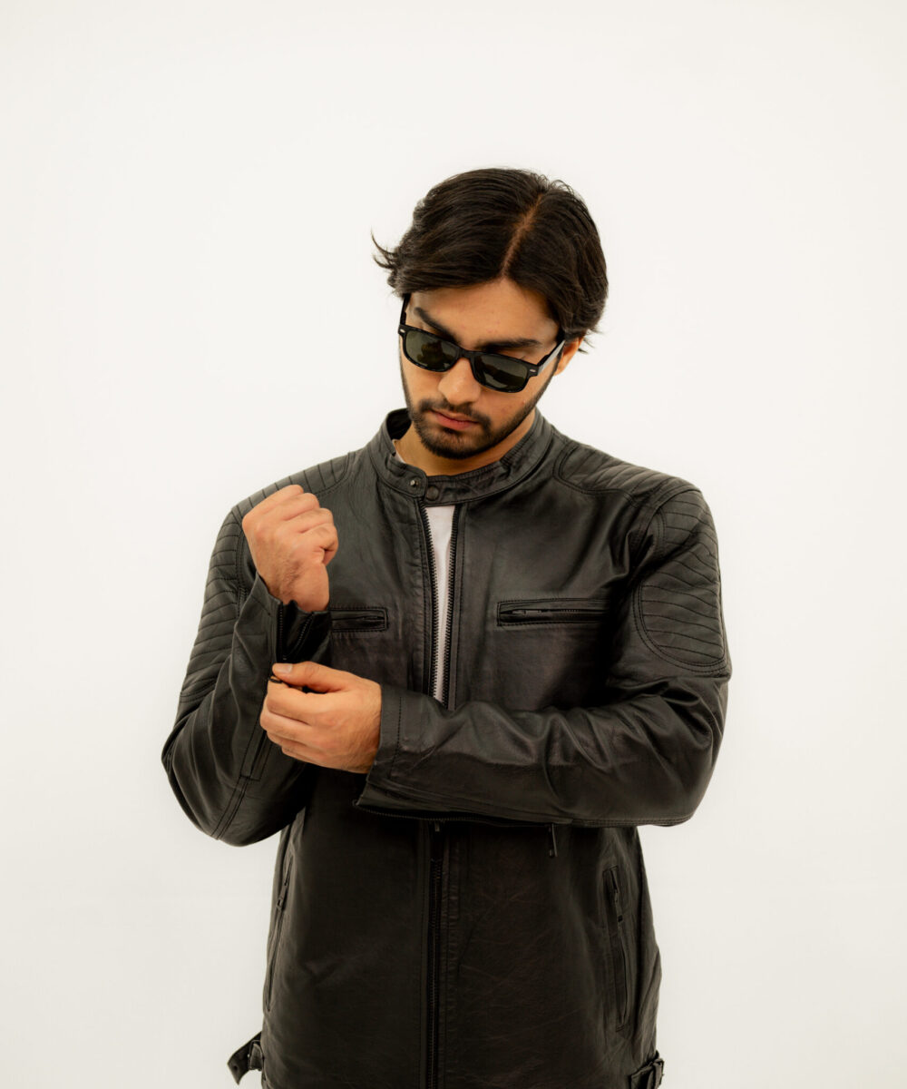 Biker leather Jacket - Image 4
