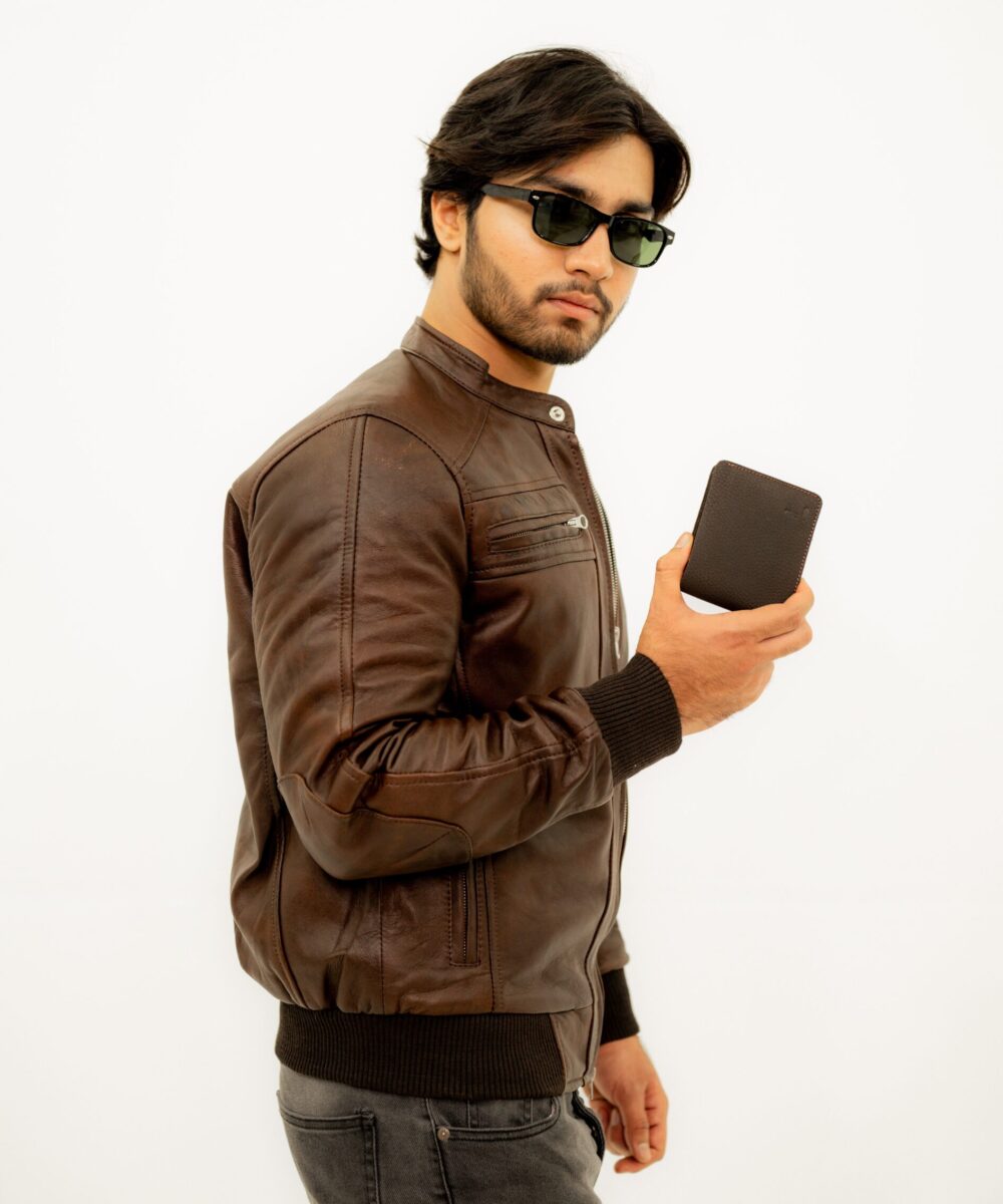 Moto Bomber Leather Jacket
